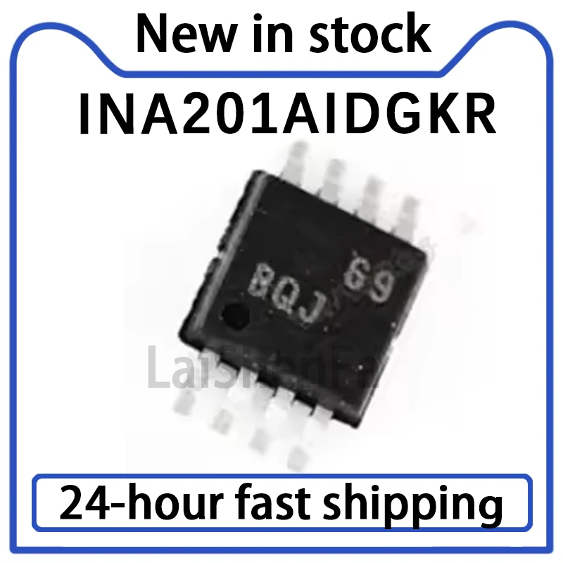 5PCS INA201AIDGKR Silk Screen BQJ MSOP-8 Current Monitor Chip, Brand New, in Stock