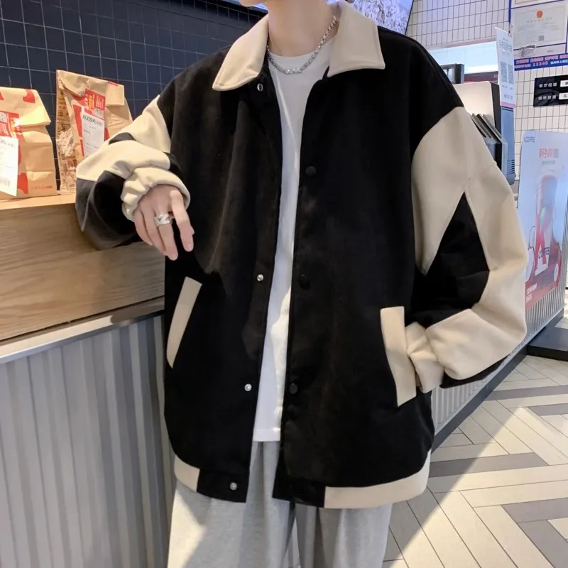 

New Arrival Long Sleeve Cotton Fashion Single Breasted Casual Pilot 2024 Bomber Baseball Jacket Loose Cardigan Solid Coat B113