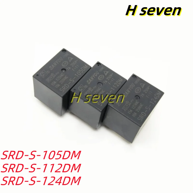 10pcs SRD-S-105DM SRD-S-112DM SRD-S-124DM 4Pin 10A Power Relay 5VDC 12VDC 24VDC