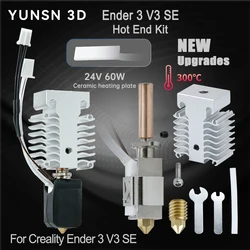 Upgrade Hot End Kit For Creality Ender 3 V3 SE 3D Printer 24V 60W Ceramic Heater Thermistor for Ender3 V3 Se Heating Block Kit