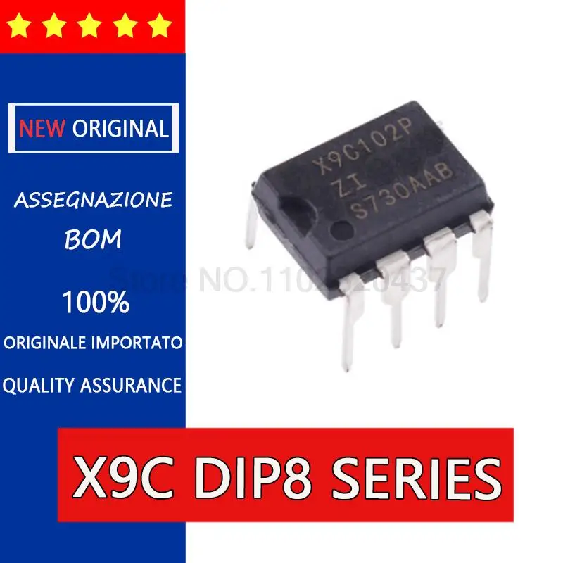 X9C102 X9C103 X9C104 X9C503 P PIZ PZI ZI IZ I  IC DIP8 Into the DIP - 8 digital potentiometer chip, data acquisition, integrated