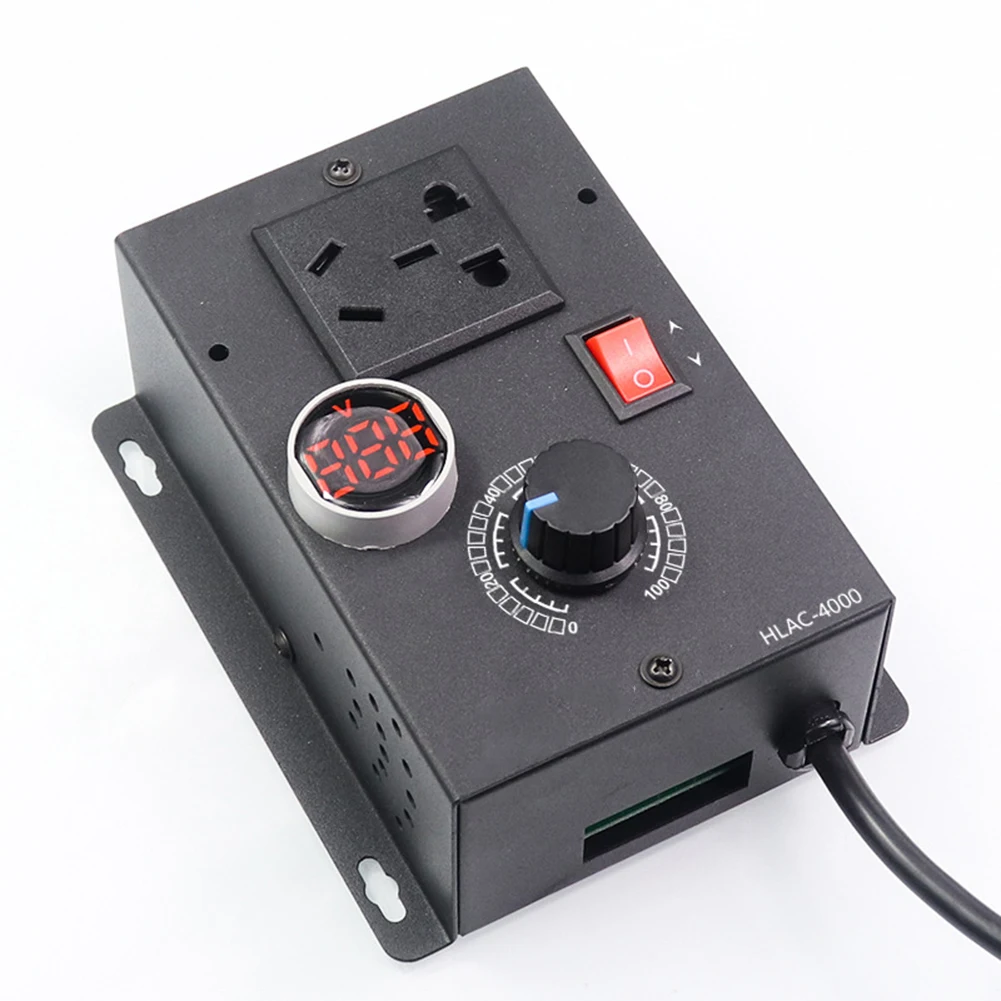 Electronic Speed and Voltage Regulator AC 110V Input Compatible with Motors Fans Lamps and Resistive Heating Devices