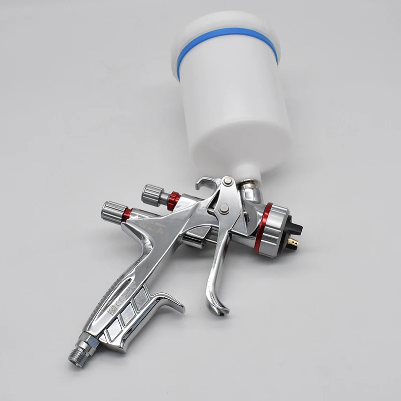 4500C Spray Gun LVLP High Quality LISSON Painting Gun 1.3mm Nozzle Paint Gun Water Based 600cc Cup Air Spray Gun Airbrush