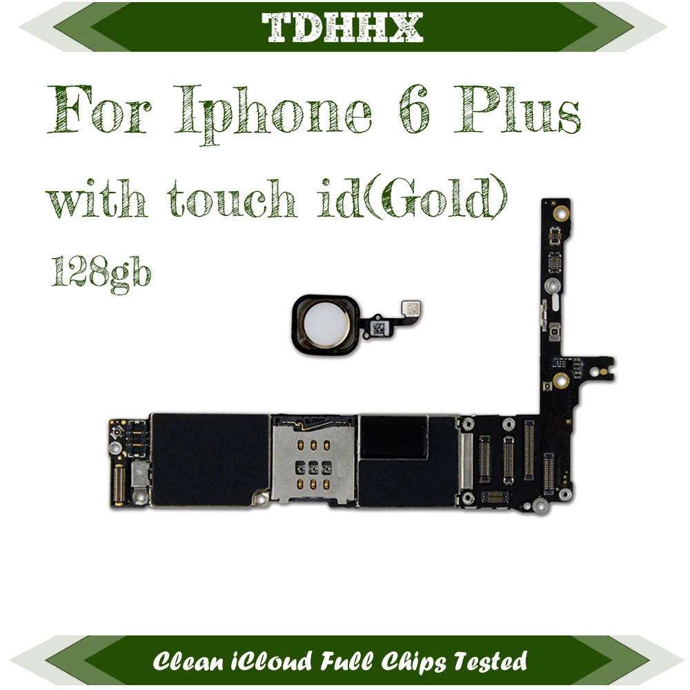 اللوحة الأم نظام IOS نظيفة iCloud آيفون 6 Plus 16GB 64GB 128GB رقائق كاملة 4G Lte Network لوحة المنطق الرئيسية
