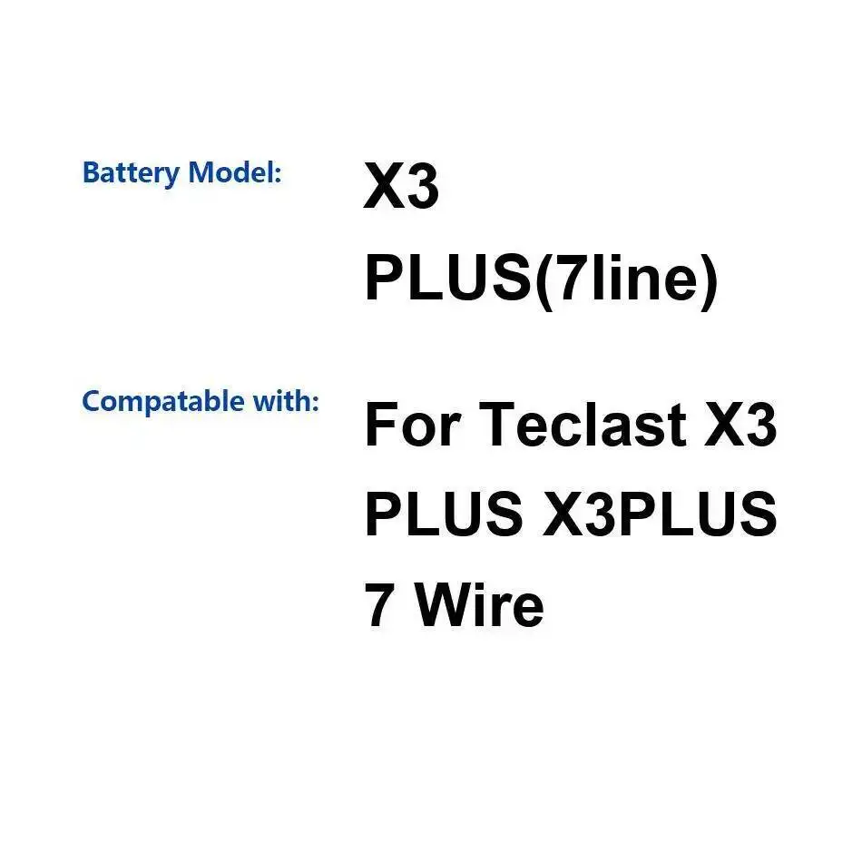 

For Teclast X3 Plus 7-Wire 7Line 4200Mah Tablet Battery High-Efficiency Reliable Replacement
