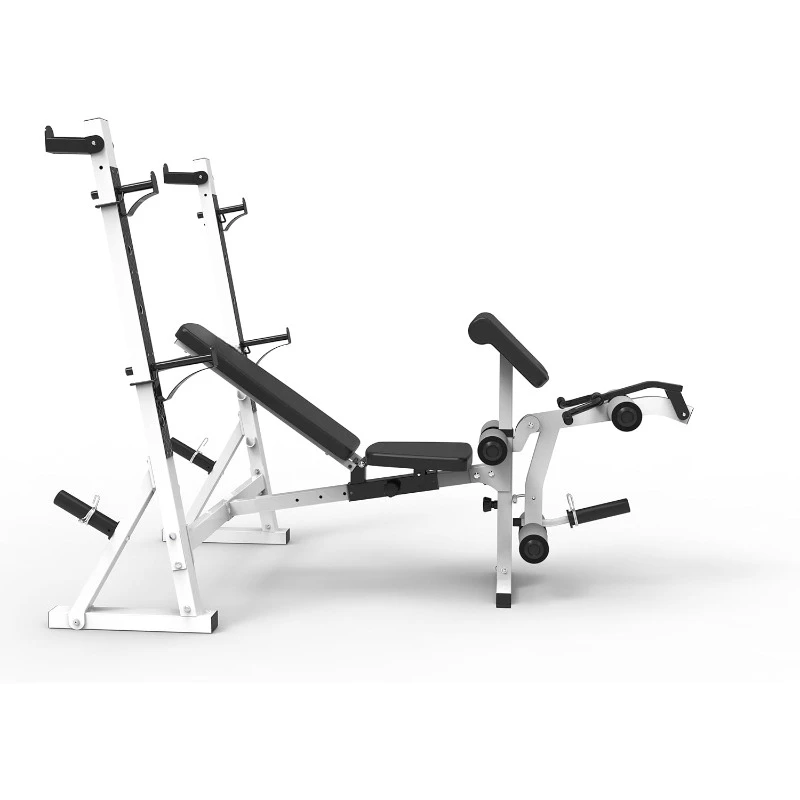 Weight Bench with Preacher Curl Pad and Leg Developer for Full-Body Workout