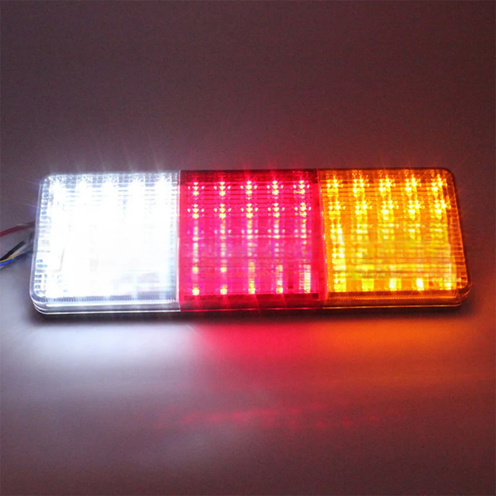 Rear 12/24V DC Rectangle Removable 75LED Super Bright For Caravan Tail Light Car Indicator Trailer Useful Accessories Durable