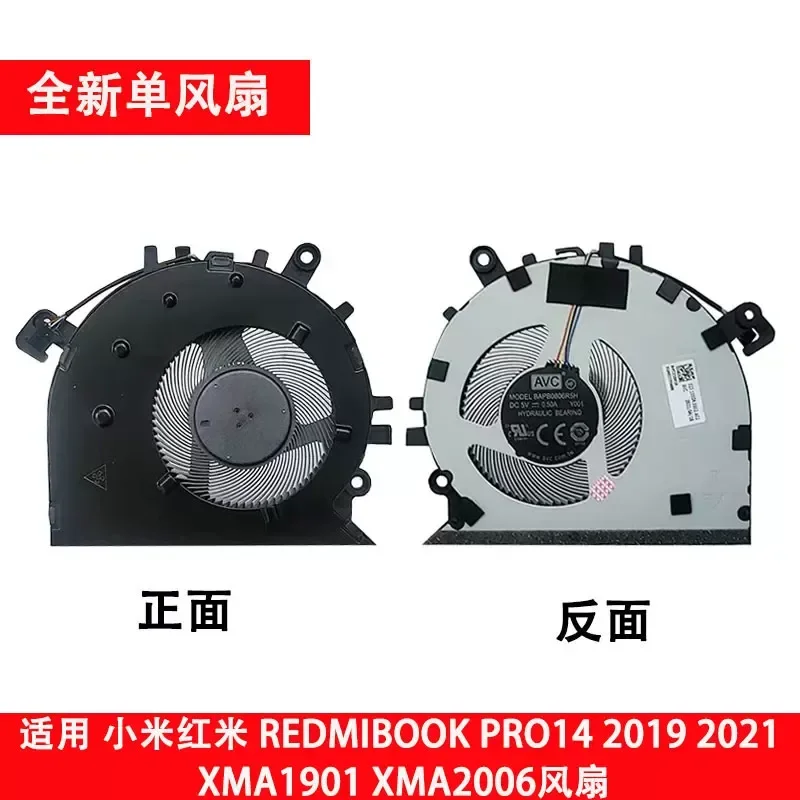 for Xiaomi Redmibook 14 2019 2021 XMA1901-AJ AU AG YN YO Laptop Cooling Fan Replacement