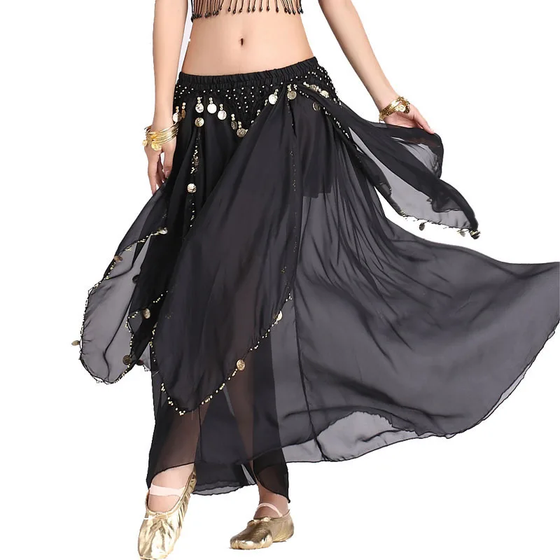 

Belly dance costume skirt Belly dance lower garment stage performance skirt Belly dance practice big swing skirt