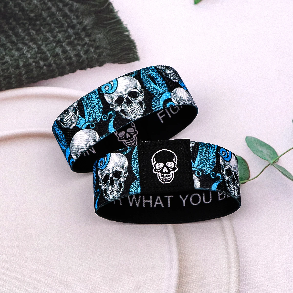 هالوين الهيكل العظمي سوار للنساء الرجال يقتبس مطاطا الرياضة معصمه أساور الموضة مجوهرات الفن اكسسوارات الهدايا