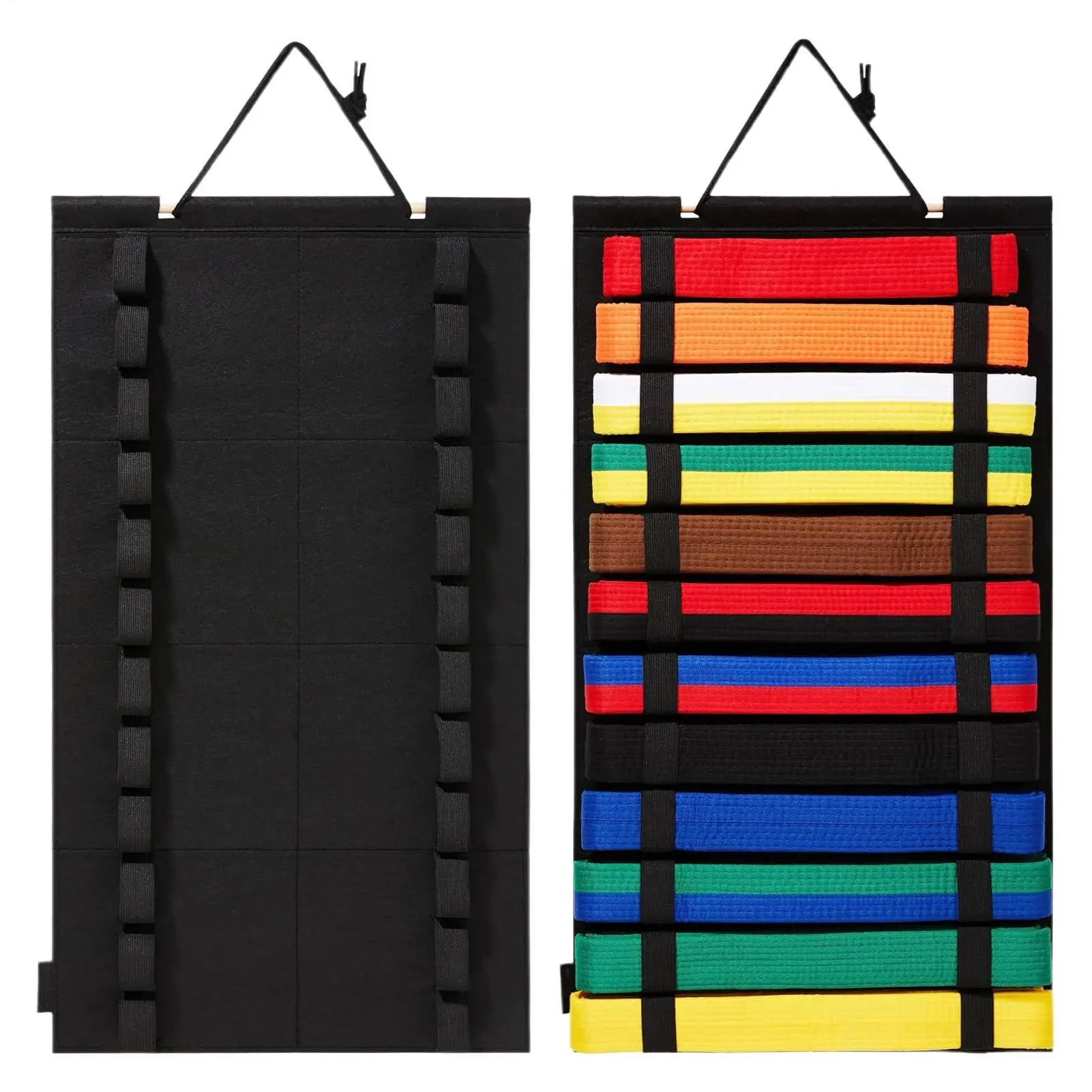 Karate Belt Display Wall Belts Display Holder Holds 12 Karate Belts Martial Arts Belts Organizer Taekwondo Belt Display Rack