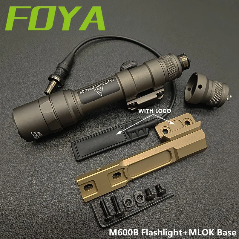 Tactical SF M300B M600B Weapon light Metal Airsoft M600 M300 Flashlight Scout Light Torch Hunting Fit 21mm Pictinny Rail M600C