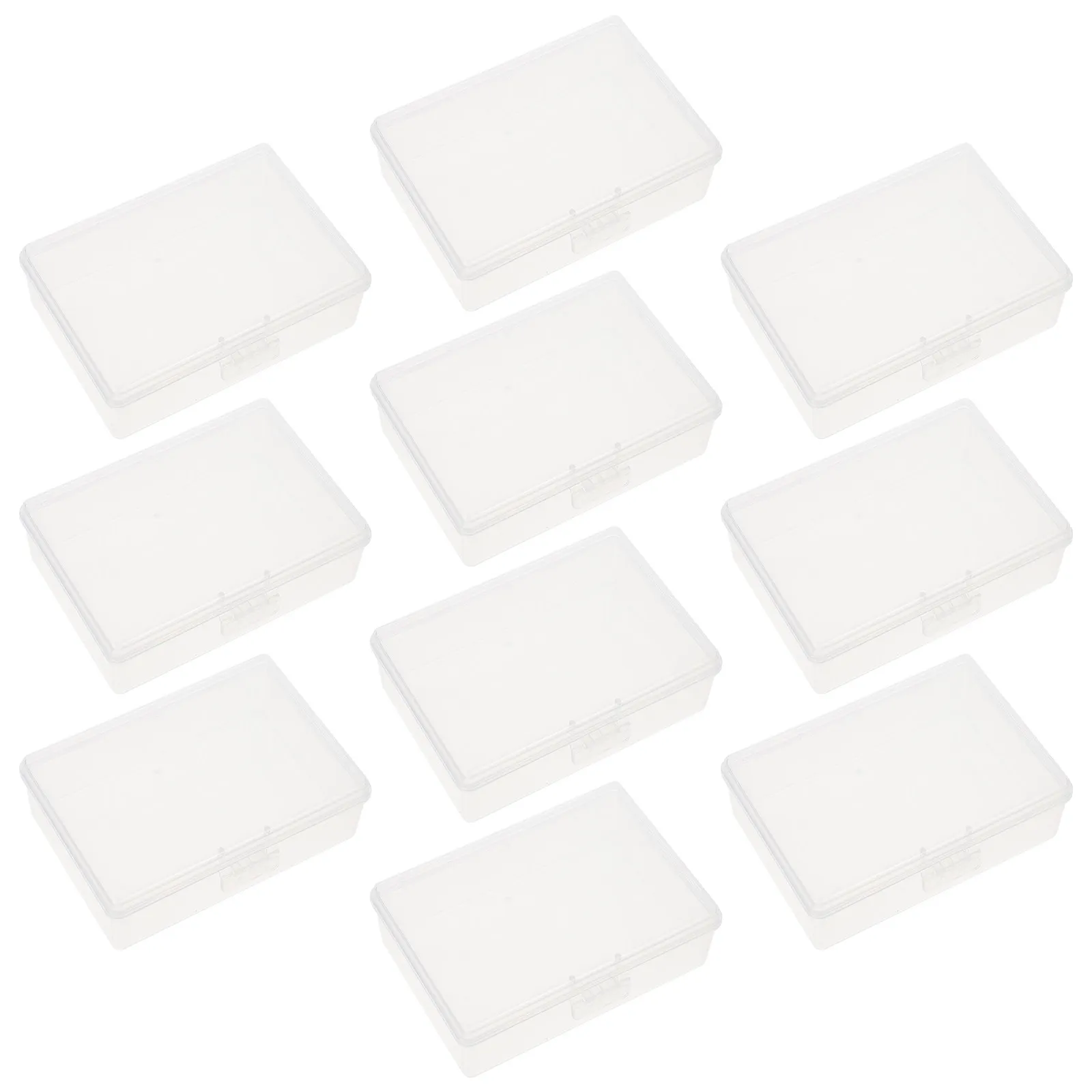 

10Pcs High-Grade ABS Card Storage Box Clear Cards Storage Case for Business Credit Id Membership Cards Portable Dust Protection