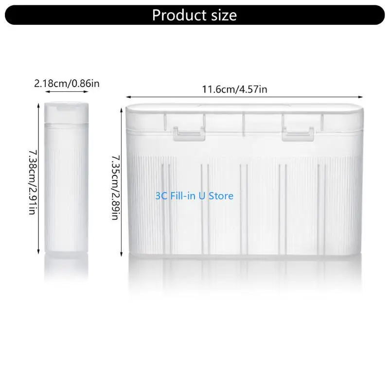 18650 배터리의 G8TA PP 배터리 홀더 케이스 1oR 6 슬롯 AA AAA 배터리 저장 상자