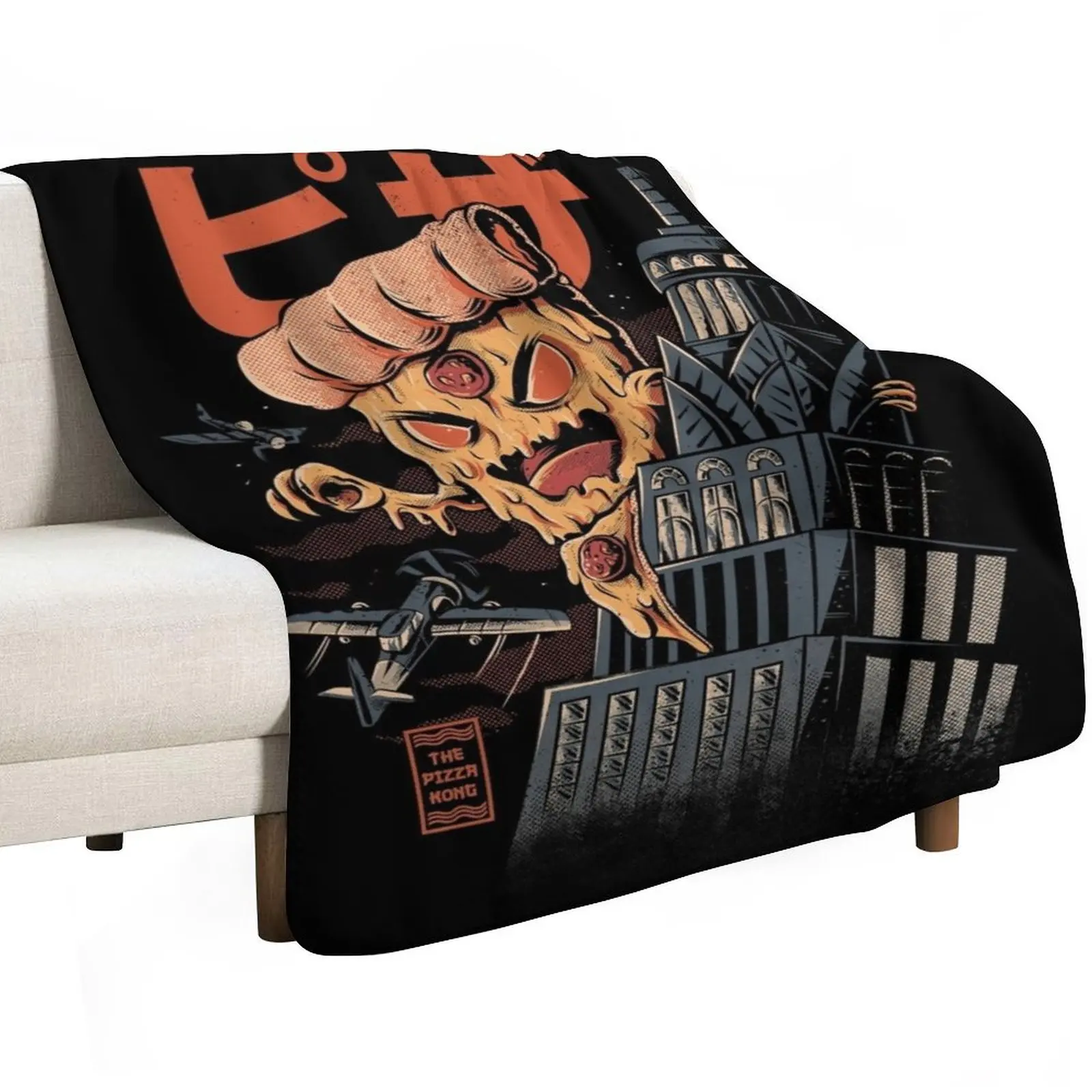 

Pizza Kong Throw Blanket Bed linens anime Single Blankets
