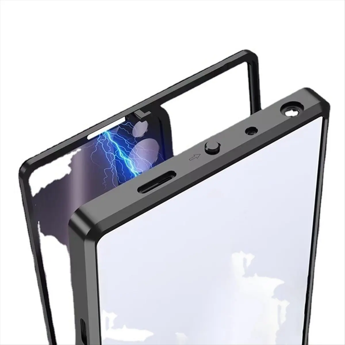 

Aluminium Alloy Metal Frame Case for Red Magic 8 Pro Case Transparent Phone Acrylic Back Cover
