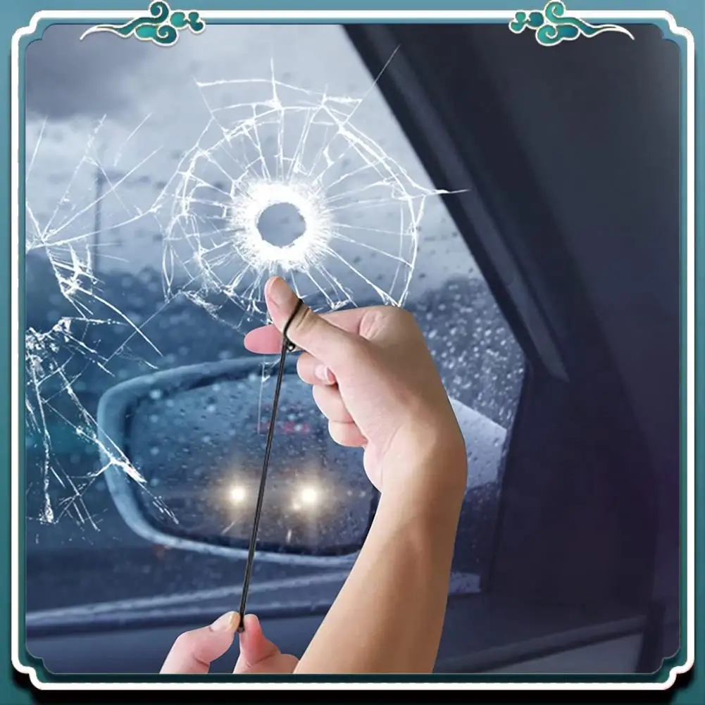 

Премиум 2 шт. автомобильные браслеты для разбивания оконного стекла с твердосплавными бусинами для автомобильного оконного стекла, аварийный инструмент, черный, красный