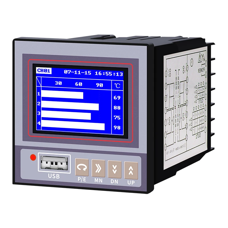 

Data Logger Rs485 Pressure Temperature Universal Channel Color Display Digital Paperless Recorder Supplier