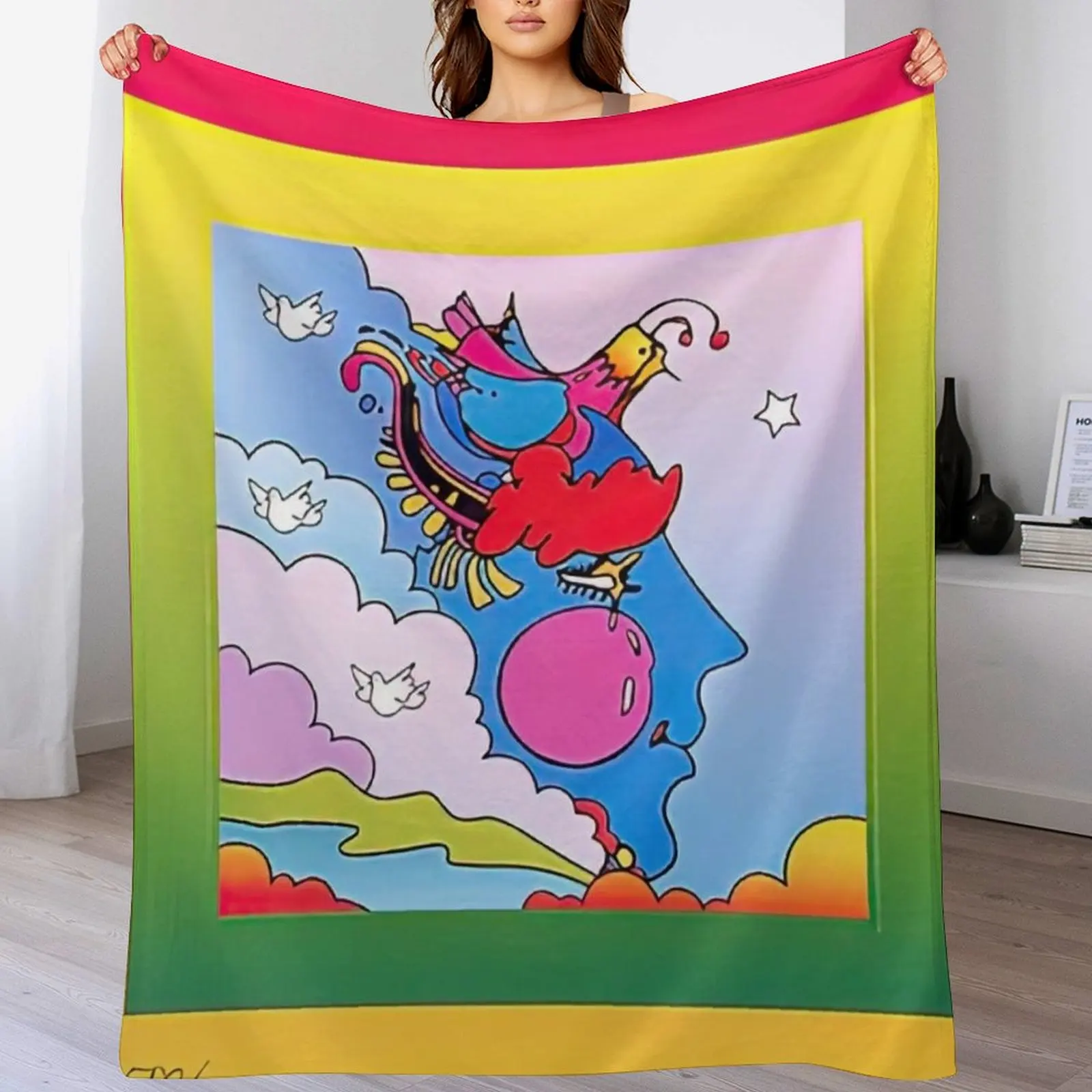 

peter max art, peter max artwork, peter max paintings Throw Blanket