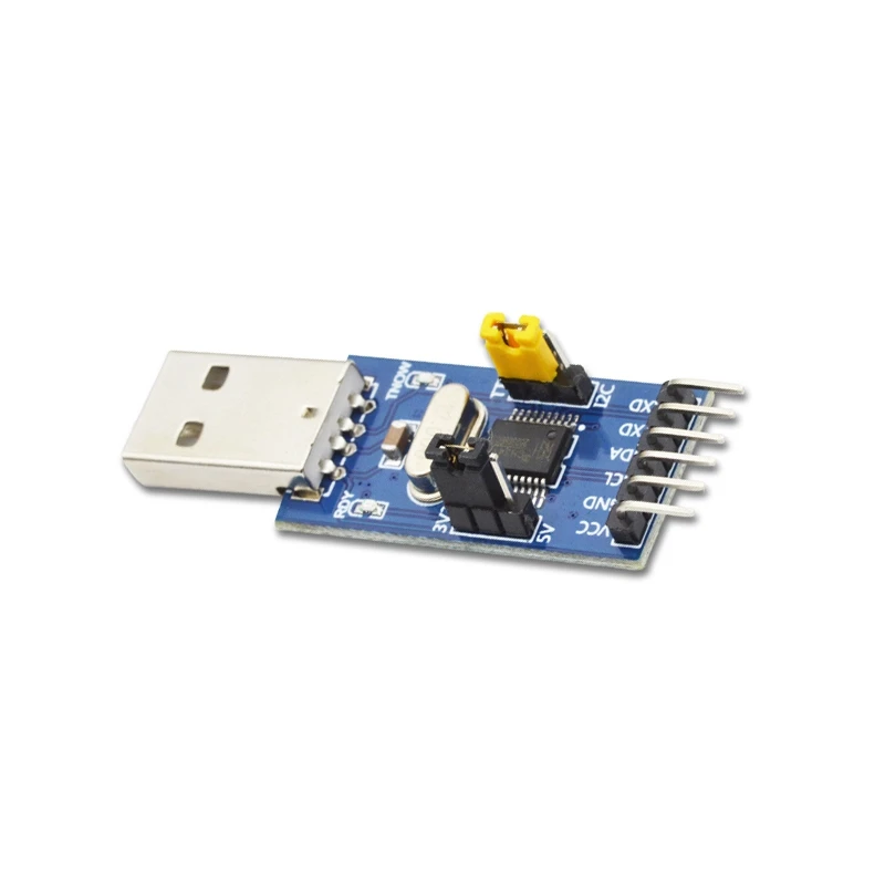 Módulo Downloader de Porta Serial, CH341T, Dois-em-um, USB para I2C, IIC, UART, USB para TTL, Single-Chip