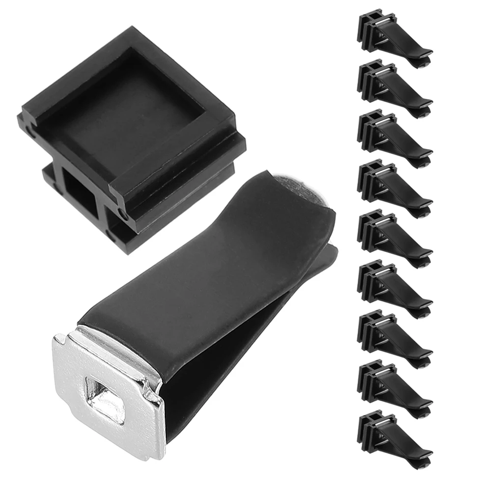 

10pcs Car Air Conditioner Clip Stylish Square Head Vent Aromatherapy Metal Outlet Freshener Clips For Car Office Home Use