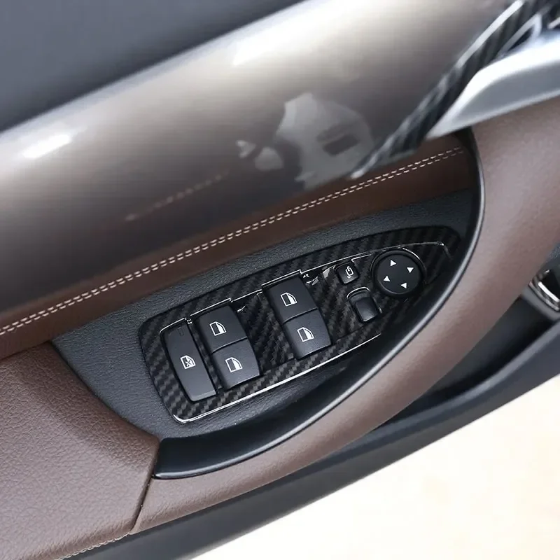 

Car Styling ABS Chrome Car Window Lift Switch Frame Trim Cover Sticker Interior Car Accessories For BMW X1 F48 X2 F47 2016-2020