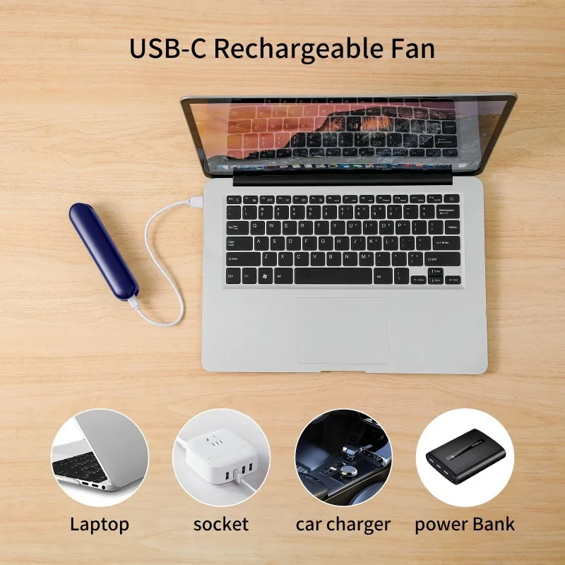 Xiaomi New Folding Portable Multifunction Fan Mini Handheld Fan USB 2000mAh Recharge Hand Held Small Pocket Fan with Power Bank