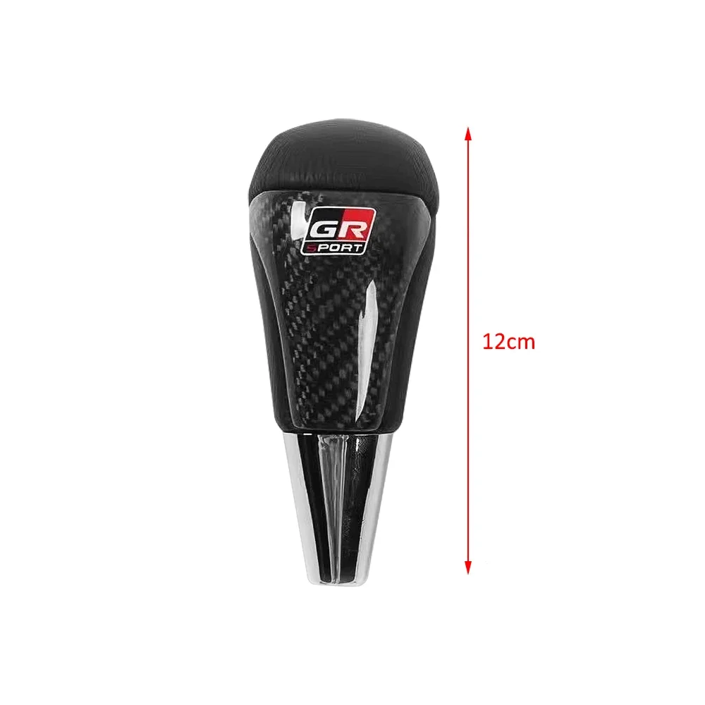 JDM Modified GR Sports Style Carbon Fiber Gear Shift Knob For Toyota GR Gazoo Racing Supra Corolla Parts Sport 86 Yaris Grmn