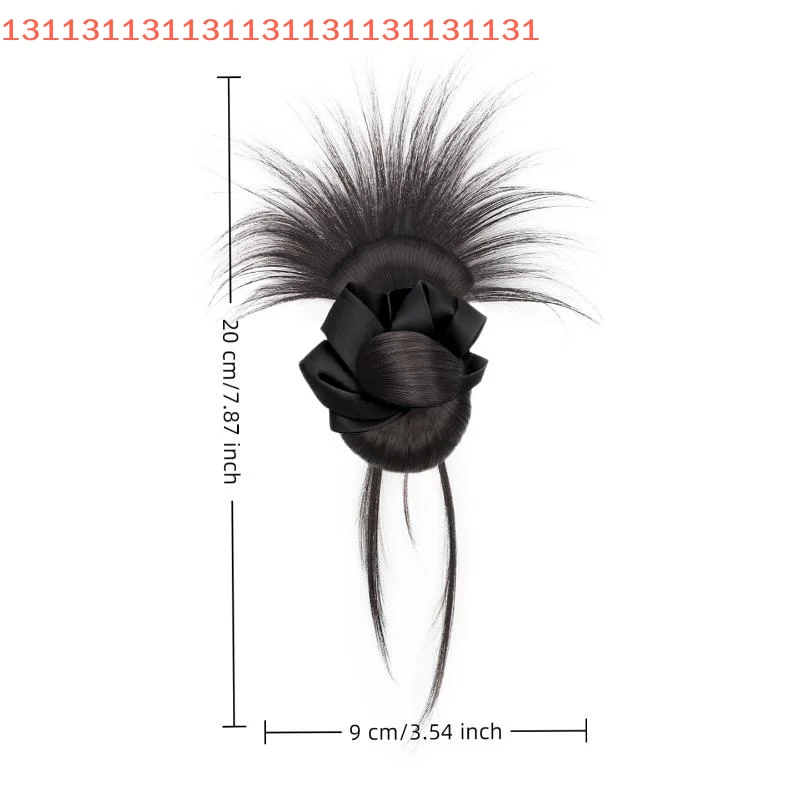 مشبك مخلب كعكة فوضوية صناعية للنساء مع عصابة رأس وصلات شعر طبيعية للحفلات والارتداء اليومي وإكسسوارات شعر الفتيات #2