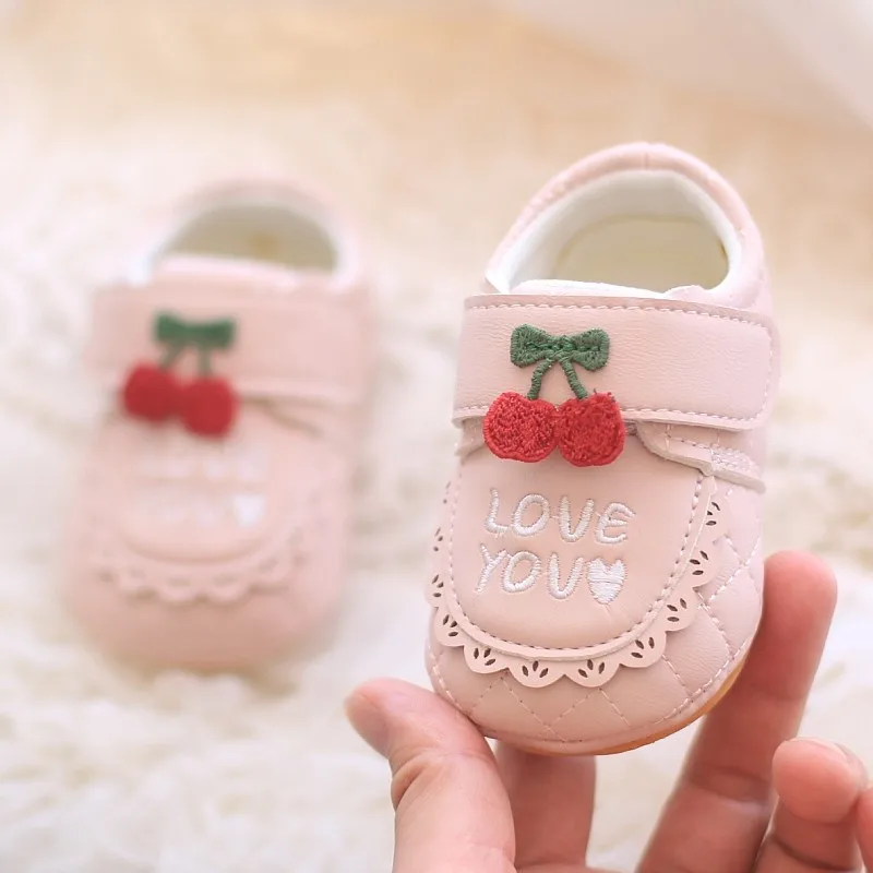 

Mumoresip Baby Princess Casual Shoes Round Toes Soft Sole Toddler Walking Shoes Hook&loop 2026 Brand New Kids Flat Shoes Non-sli