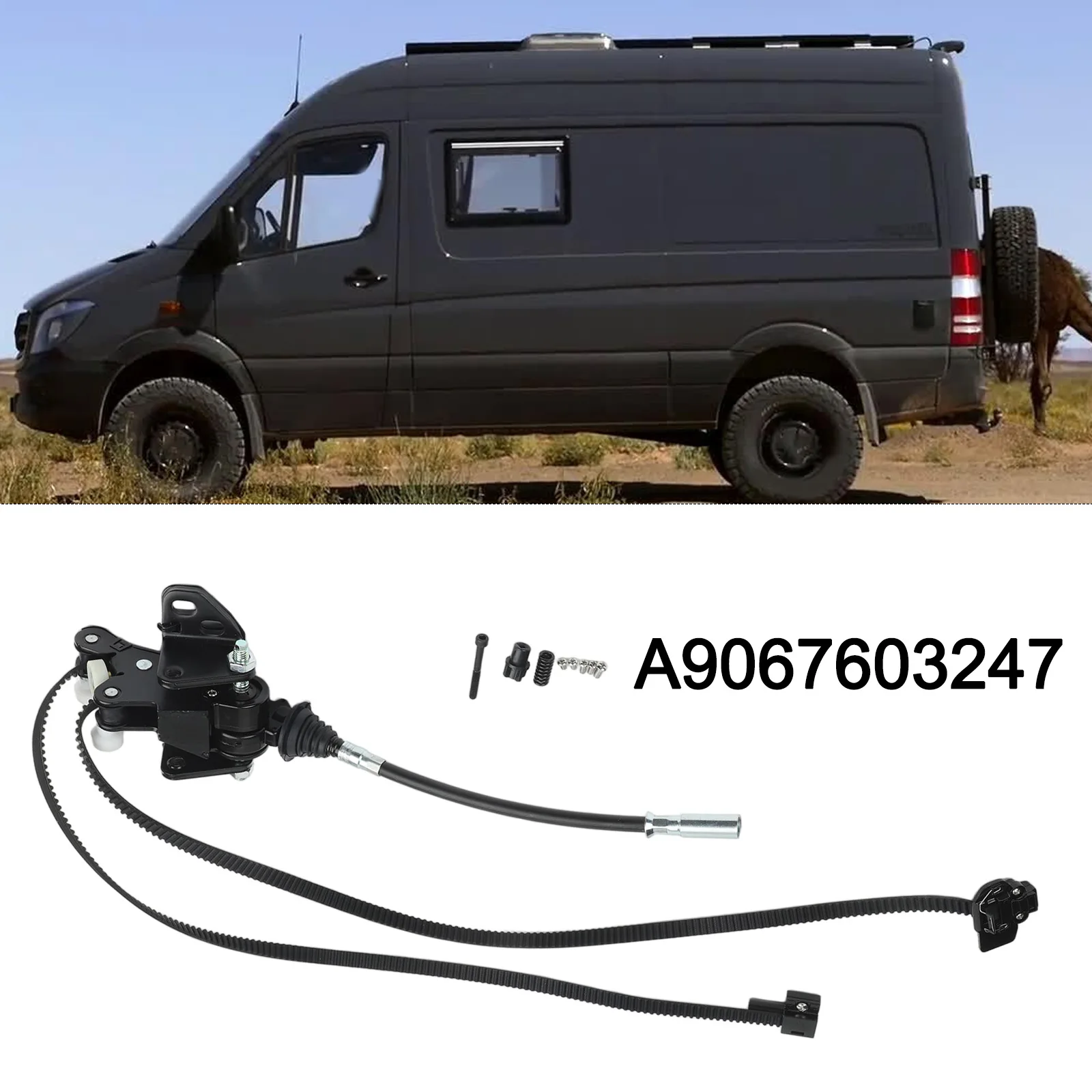 Car Door Electric Pulley Sliding Roller Guide Motor For Mercedes-Benz Sprinter W906 2019-2023 A9067603247 Black ABS PC Exterior