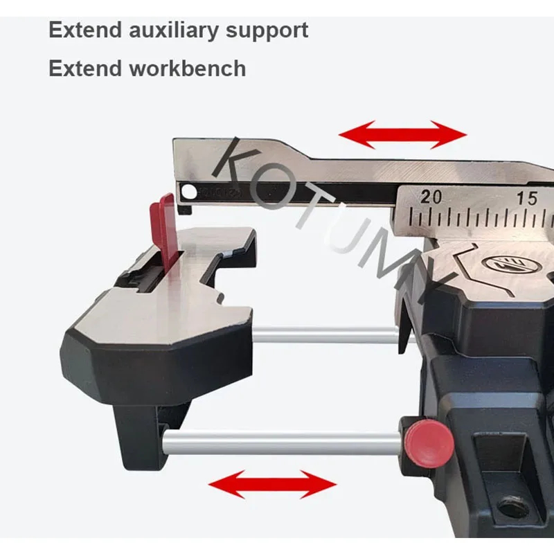 Imagem -06 - Máquina de Serrar da Liga de Alumínio Woodworking Elétrica Viu tipo Push Pull Esquadria Viu 220v 45 ° Polegada 2300w a