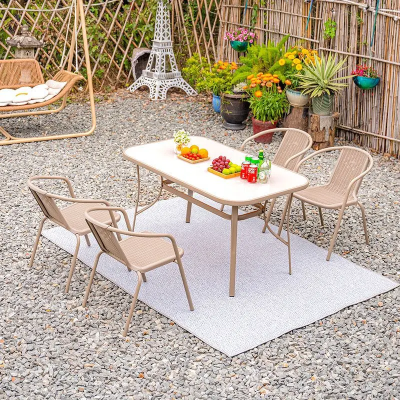 Purple leaf outdoor tables and chairs