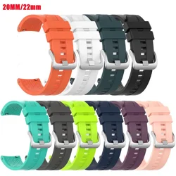 20mm/22mm band For Amazfit GTS/2/2e/3/4 GTS2 Mini/GTR 4/3/Pro/47mm/GTR2/2e/stratos 2/3 Silicone Bracelet Amazfit bip Watch strap