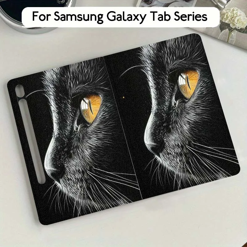 

Cool Cat Popular Art Creative For Samsung Galaxy Tab S10 S9 S8 S7 FE Lite Soft Flexible Support Tablet Case Gift