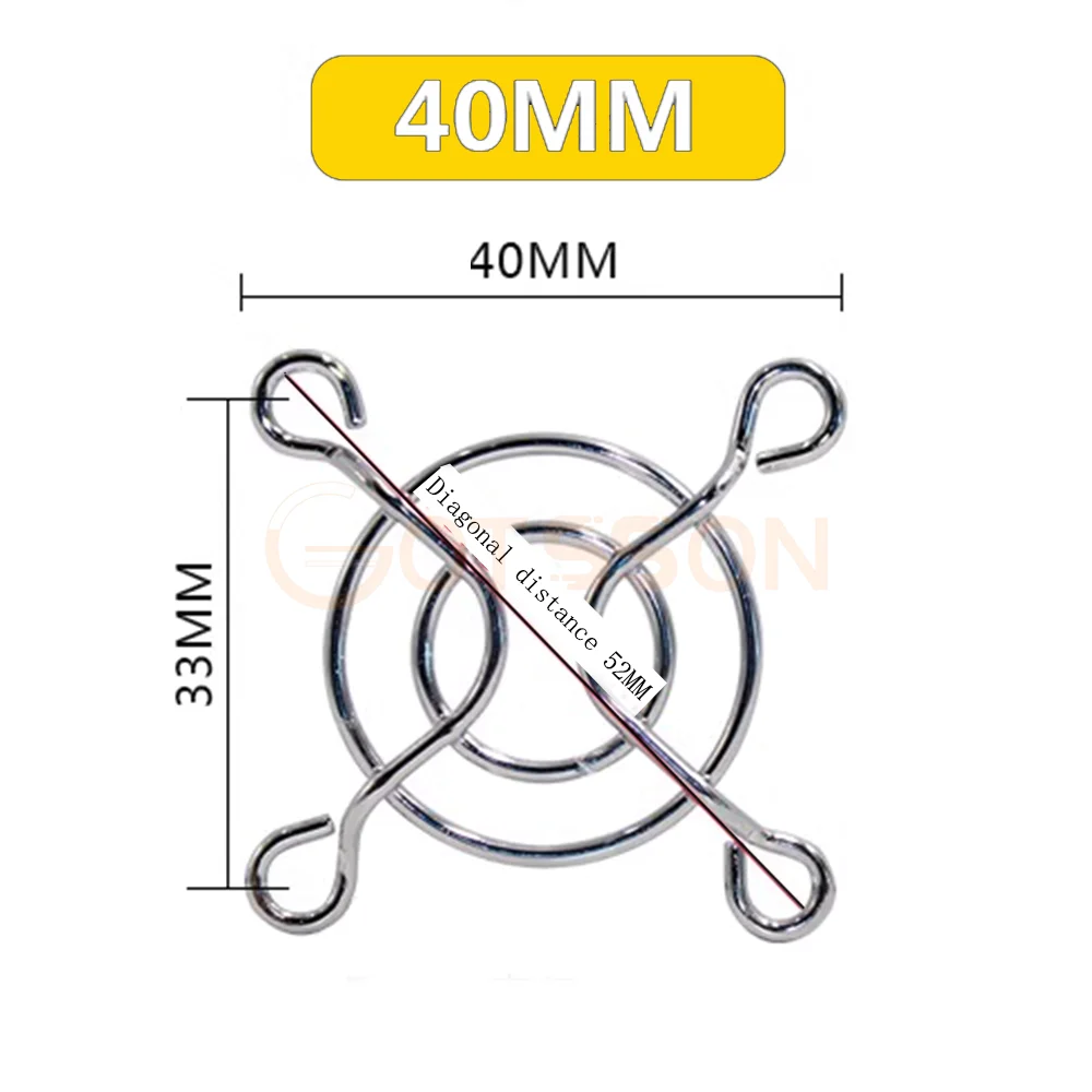 2PCS  Cooling Fan Guard Metal Grill Computer Cover Fan Grill 30mm 40mm 50mm 60mm 70mm 80mm 90mm 120mm 135mm 140mm 170mm 200mm