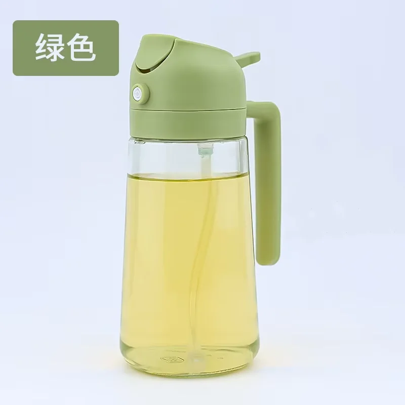  2in1 500ml Plastic Kitchen Oil Sprayer Spray Oil Olive Spray Bottle for Oil Dispenser BBQ Baking Roasting Picnic Kitchen Tool