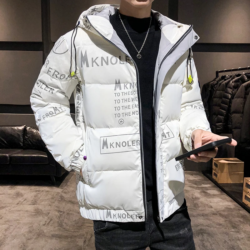 2023 Winterjas Heren Streetwear Dikke Parka Mannenmode Jonge Hiphop Katoenen Gewatteerd Jack Kwaliteit Bovenkleding Maat S-4XL