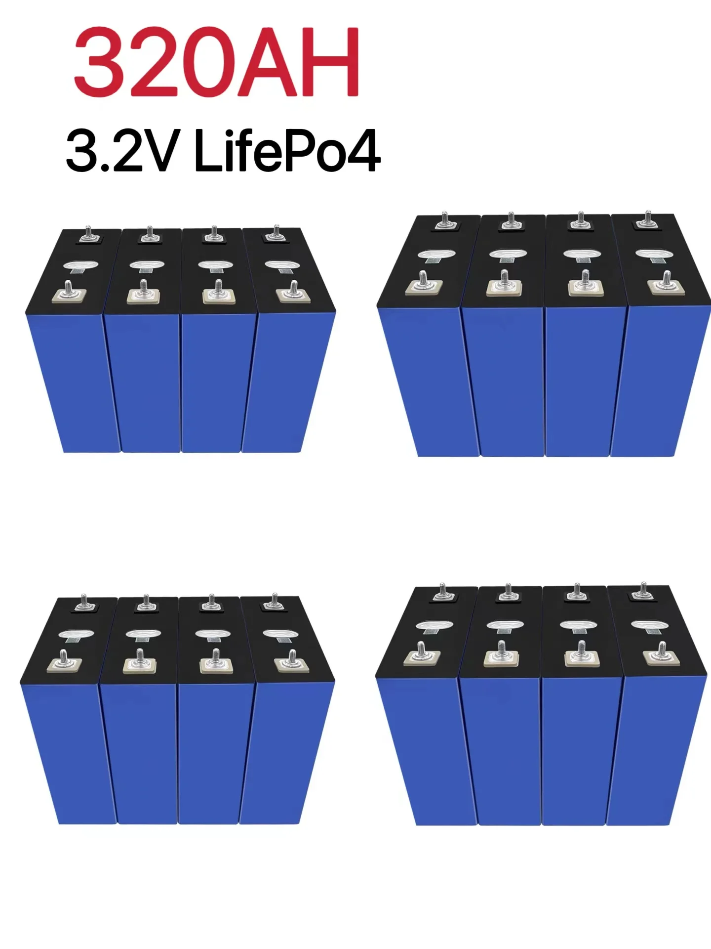 بطاريات Lifepo4 320AH 3.2V بطاريات flambant neuf 8000 دورات قابلة لإعادة الشحن bricolage 12V 24V 48V RV EV bateau voiturette de G #5