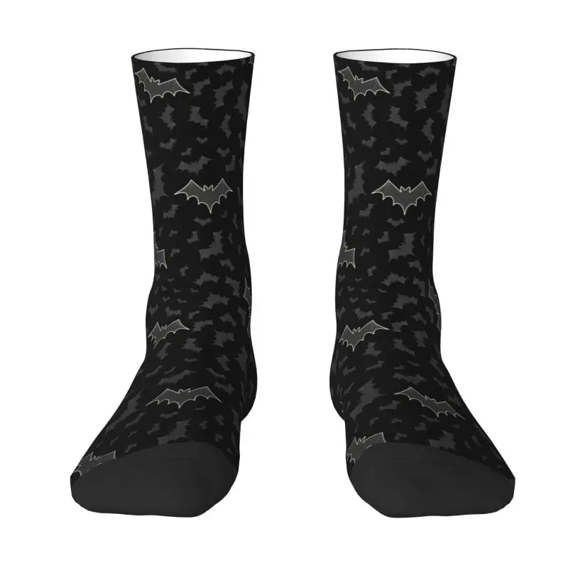 

Harajuku Gothic Witch Halloween Bats Socks Women Men Warm 3D Printed Football Sports Crew Socks