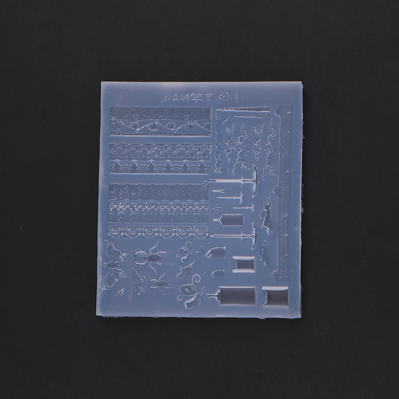 سيليكون 3D الخيال الفرنسية الدانتيل مسمار العفن مسمار الفن الديكور DIY تصميم شفاف مانيكير قالب الحلو فراشة مسمار العفن