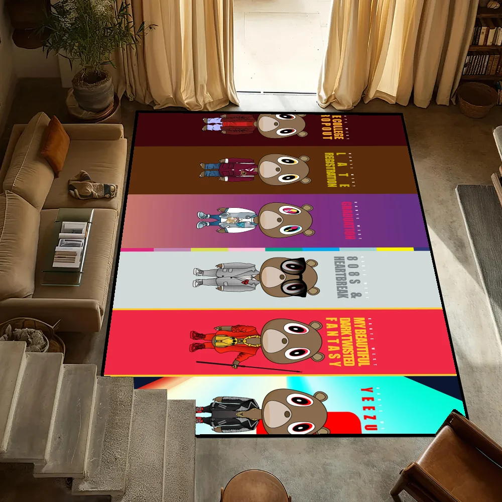 

small Bedside Kitchen Bath Kanye Living Home House Bedroom Floor West Mat Rapper Doormat Graduation Large Carpet Rug Decoration