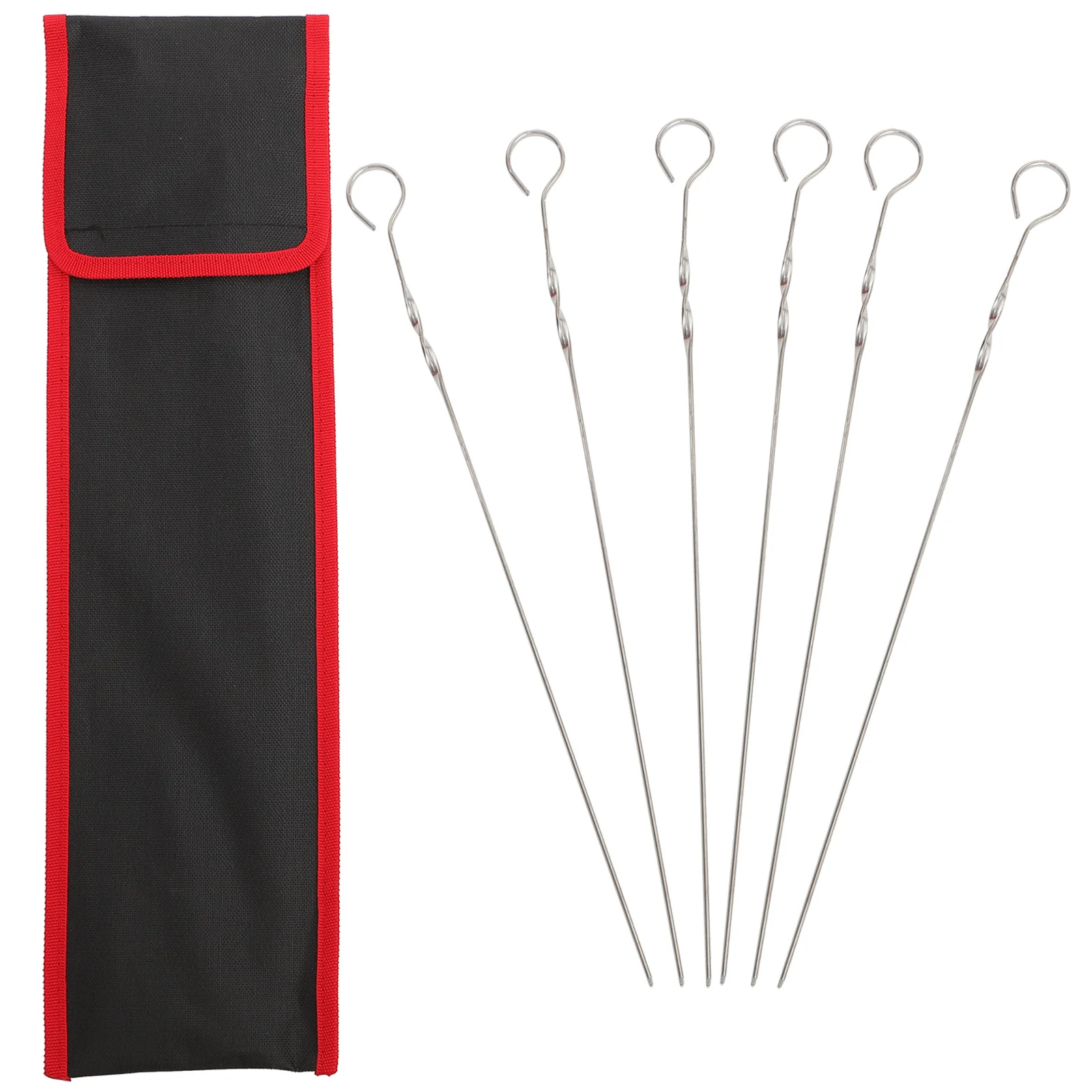 

1pc Waterproof Skewer Storage Bag 30CM BBQ Tool Pouch Portable Camping Hiking Kitchen Container Easy Clean