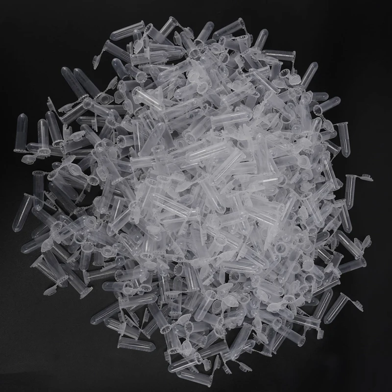 Горячая TTKK 1000 шт. 2 мл микро-центрифужная пробирка флакон прозрачные пластиковые флаконы контейнер с защелкой для лабораторного хранения образцов