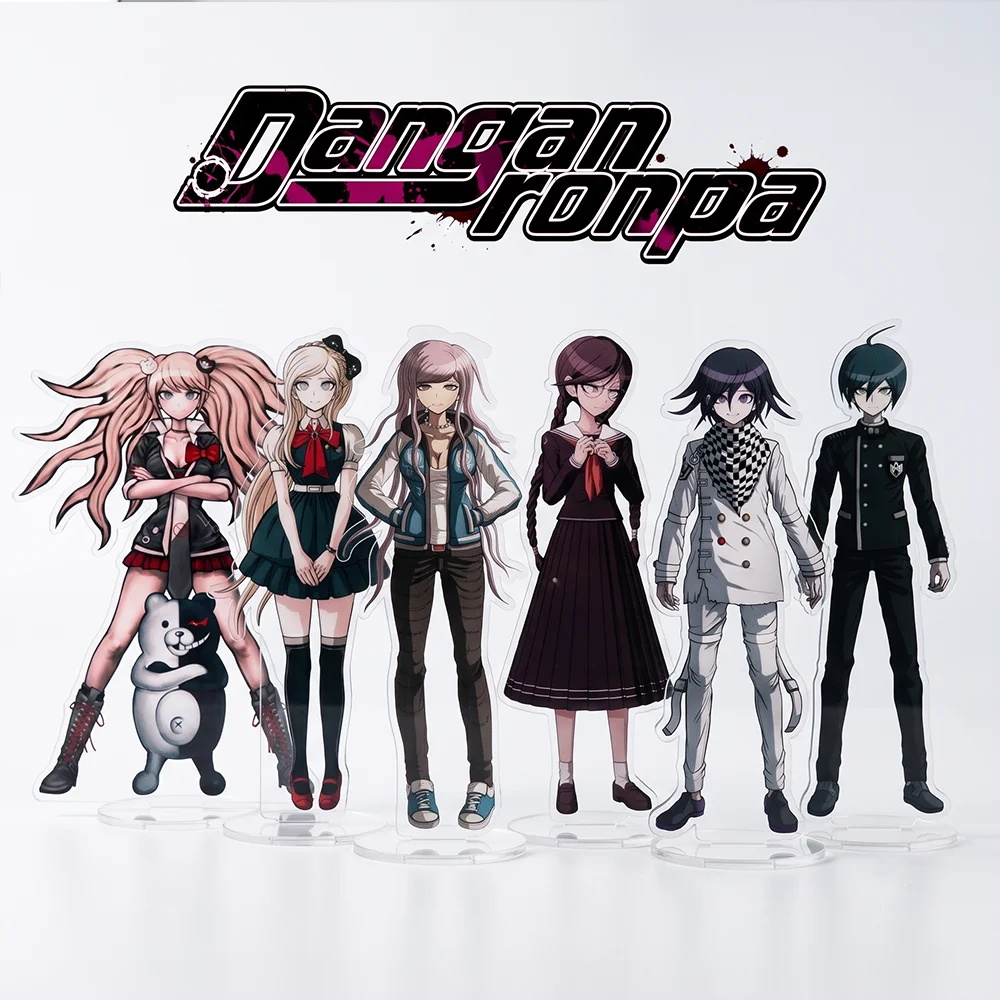 Anime Danganronpa Kokichi Oma Kyoko Kirigiri Junko Enoshima 15CM Acrylic Stand Keychain Cosplay Desk Decor Collect Fan Gifts