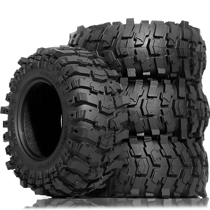 

2.6in Crawler Tires 132x58mm Rubber Tyres Gift Foam for 1/7 1/8 1/10 RC Car Ralaro Ryft Yikong Axial TRXS SCX10 Yeti Capra