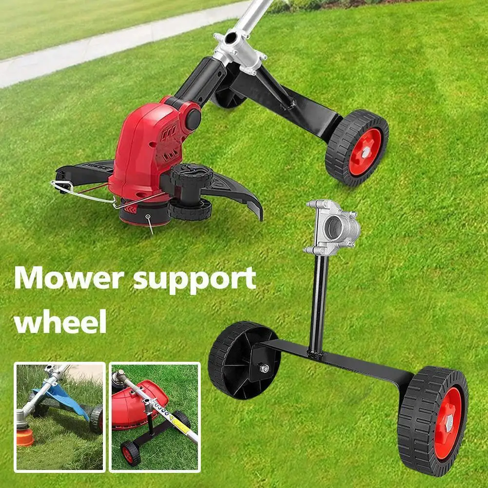 

Lawn Mower Support Wheel Adjustable Weed Trimmer Auxiliary Accessories Replacement Wheels Tool Power Cutter Garden Lawn Mow W6N9