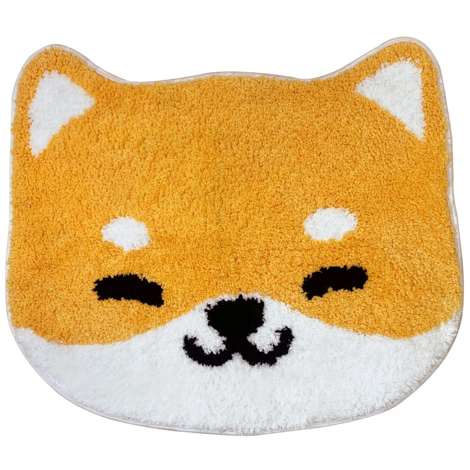qiutq Imitation cashmere Akita dog bathroom anti-skid and absorbent floor mat