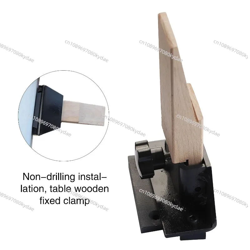 Jeweler's Bench Anvil Pin Clamp with Steel and Wood Block - Essential Jewelry Making Tool for Workbench Use