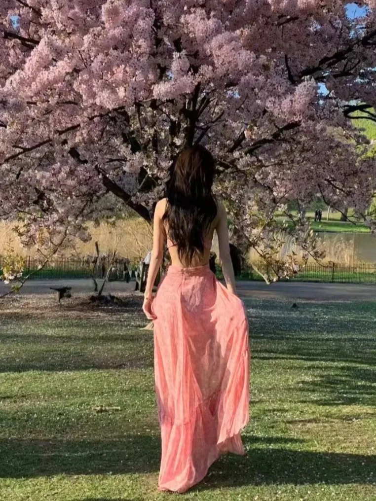 Superbe île Vaion dentelle florale Maxi Dr Sexy pur désir plage côte vacances jupe longue coupe ample V Ne Polyester